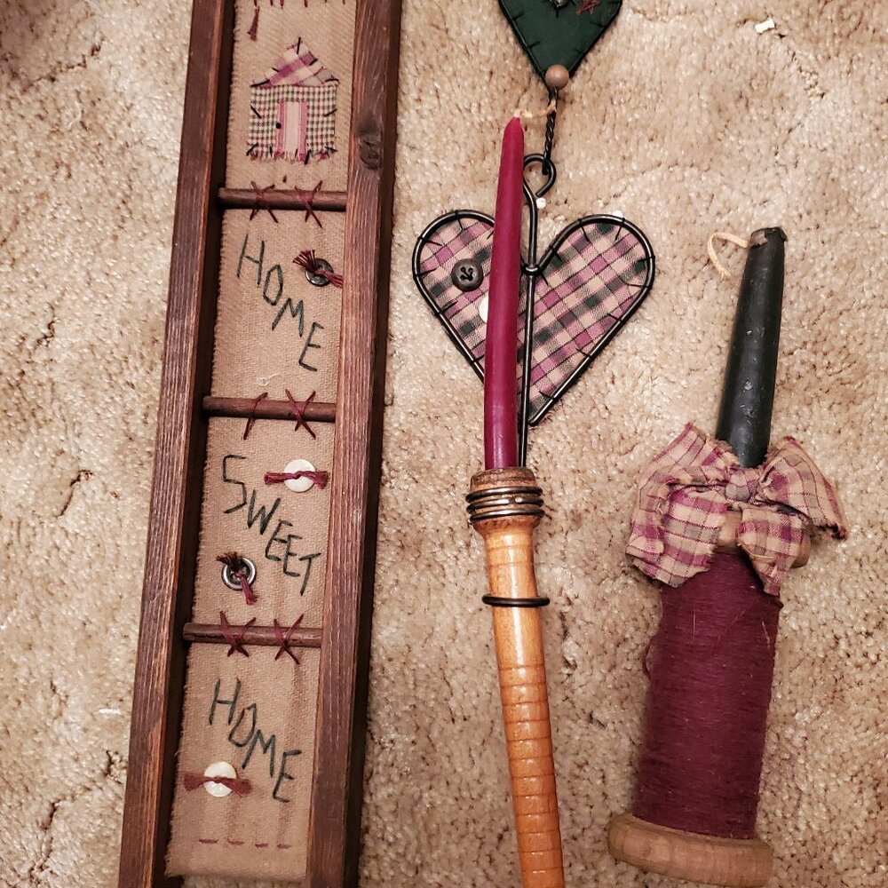 Lot of 3 Country Decor, Cute, Hand Made, Home Sweet Home